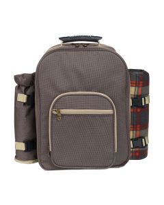 HIGH PARK Picnic Set For 4 Persons In Backpack