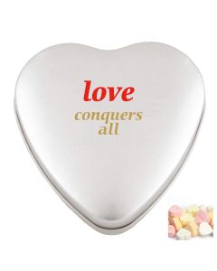 The Writtle - Large heart tin with fruit heart sweets