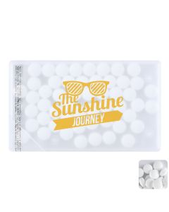 Mint card with sugar free mints