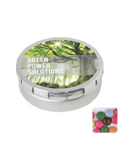 Round click tin with choco's