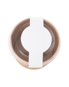 The Totham - Kraft cardboard tub with fruit heart sweets (90ml)