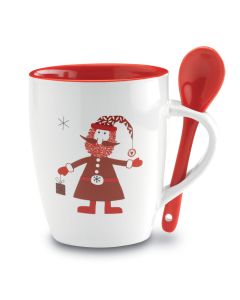 CLAUS Mug with spoon 250ml