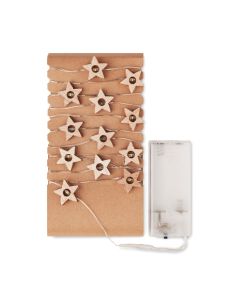 MILKY WAY Christmas Wooden Star String Lights