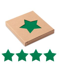 STARGUARD Recycled RPET Christmas Star Coasters