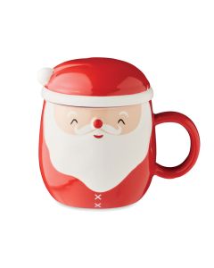 SANTA Christmas Mug With Lid 