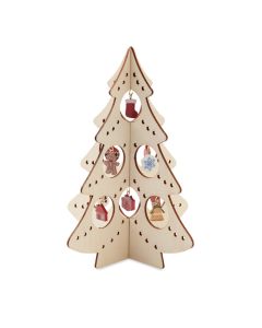 Mini Wooden Christmas Tree Decoration