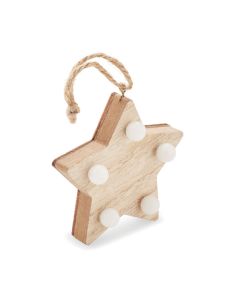 LALIE Wooden weed star with lights