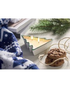 Christmas Tree Shaped Candle Plant Based 60gr