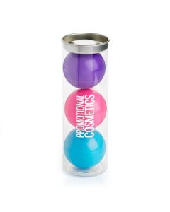 Set Of Ball Shaped Lip Balms In Gift Tube