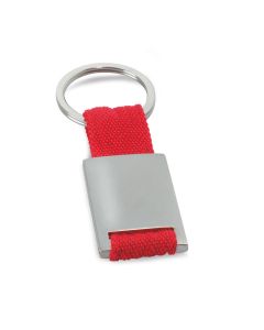TECH Metal Keyring With Coloured Webbing