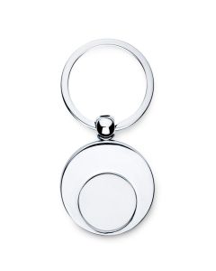 Metal Trolley Coin Keyring EURING