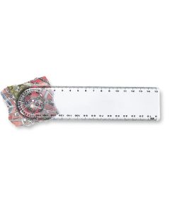LASTA Ruler With Magnifier And Protractor