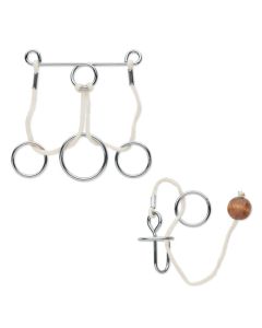 CONNECTION Set of 2 metal brain teasers