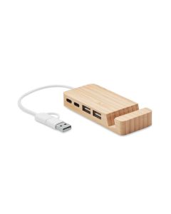 HUBSTAND Bamboo USB 4 ports Hub