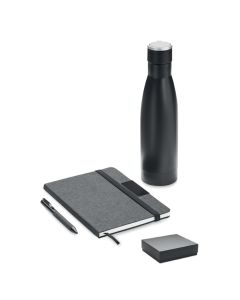 YOKOSO Luxury 3 Piece Gift Set Water Bottle, Notebook, And Pen