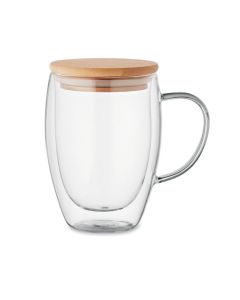 TIROL Double wall borosilicate mug