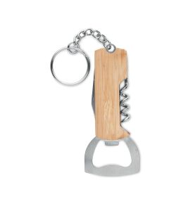ALLIN1 Bamboo Corkscrew Keyring
