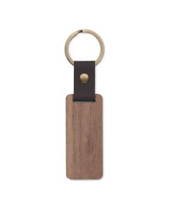 NAWKEY Key ring in walnut and PU