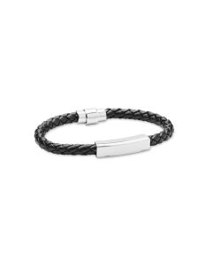 FAULETI Braided faux leather bracelet