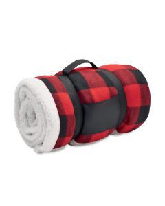 SHERMATT RPET sherpa fleece blanket