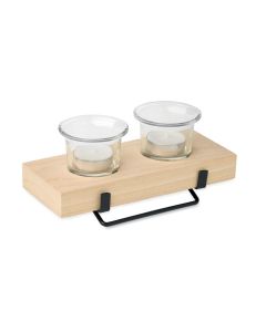 IRONDLE Tea light holder set with stand