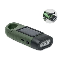 CRANCH Solar torch with dynamo crank