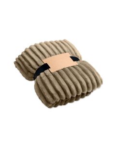 NIEVE RPET fleece striped blanket