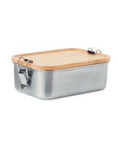 SONABOX Stainless Steel Lunch Box With Bamboo Lid