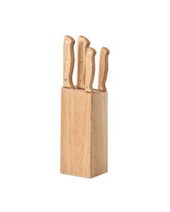 GOURMET 5 piece knife set in base