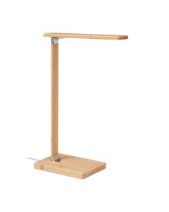 NEAT LIGHT Bamboo Desk Lamp With Wireless Charger And USB Hub