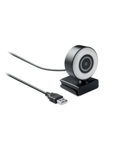 LAGANI Webcam With Microphone And Ring Light