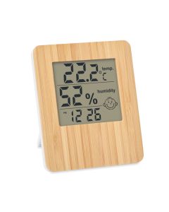 SUNCITY Bamboo Clock and Weather Station