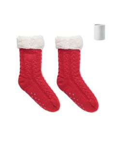 CANICHIE Pair of slipper sock M Red