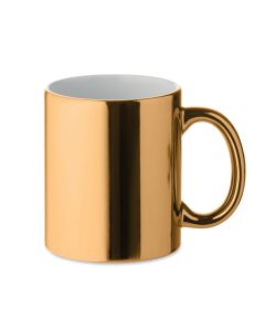 HOLLY Ceramic mug metallic 300 ml Gold
