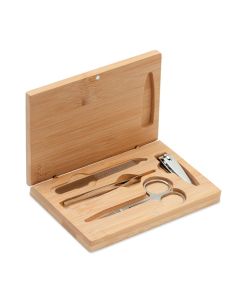 Manicure Set With Bamboo Case SEWA