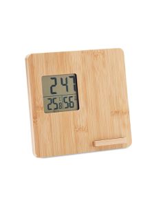 Bamboo Wireless Charger Weather Station & Clock FERREL