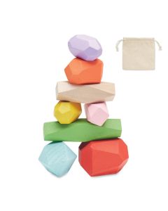DOLMEN 8 stacking wood rocks in pouch
