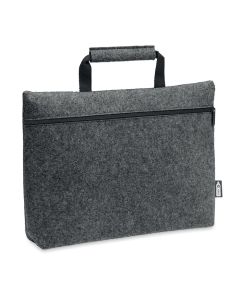 TAPLA RPET felt zippered laptop bag