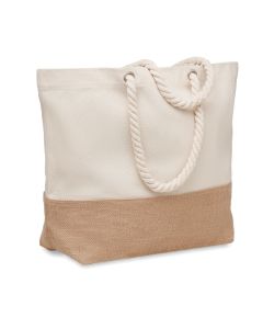 PANTAI Canvas Beach Bag With Jute Detail