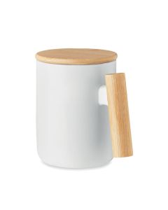 MAJEST Porcelain Mug With Bamboo Lid