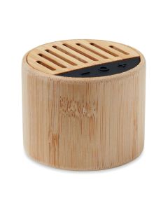 Bamboo Wireless Speaker With ROUND LUX