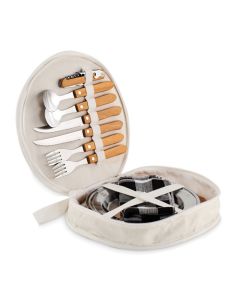 HUDSON Eco Picnic Set In Cotton Pouch