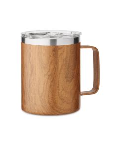 NAMIB MUG Recycled Take Out Mug with Wood Look