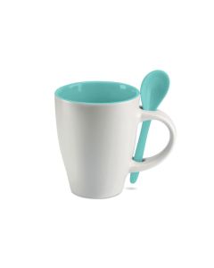 DUAL Bicolour mug with spoon 250 ml