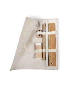 ECOSET Eco Stationary Set In Jute And Cotton Pouch