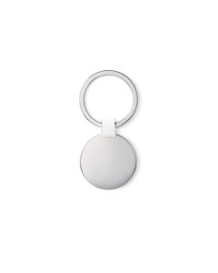 ROUNDY Shiny Metal Keyring Round