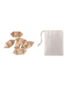 STARNATS Wooden Brain Teaser Game With Cotton Pouch