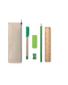 TEKINA Stationary Set With Cotton Jute Pencil Case