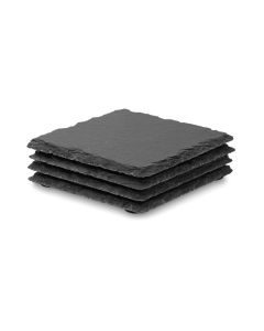 SLATE4 Slate coasters with EVA bottom