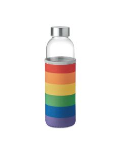 UTAH GLASS Bottle With Rainbow Protective Pouch